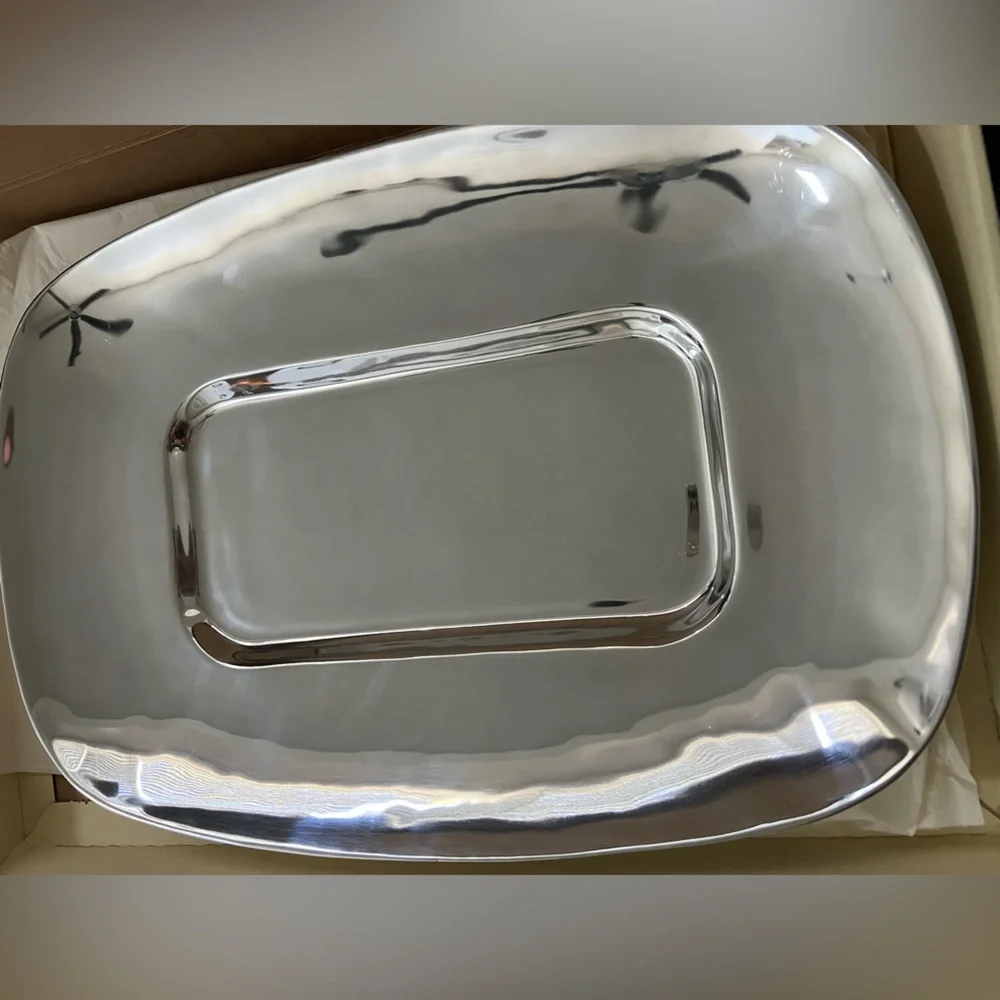 Pottery Barn Silver Dining Platter - Picture 2 of 6
